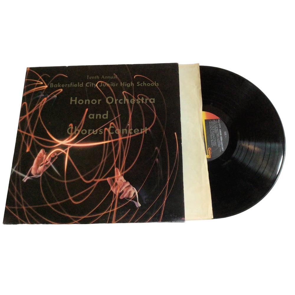 1966 Bakersfield City Junior High School Vinyl LP Record Album Orchestra Concert